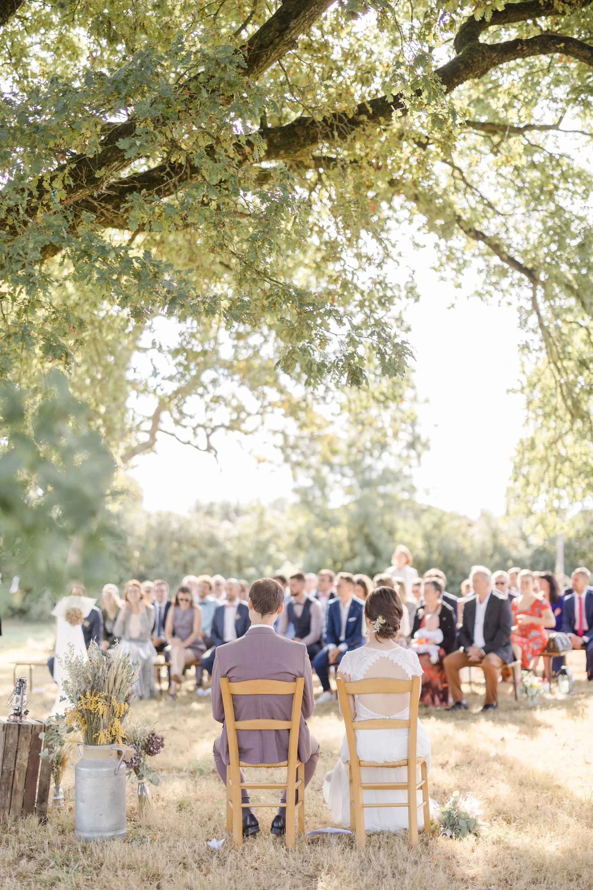 événement mariage robe gris marron